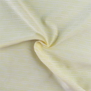 Didara to gaju China Asọ Breathable 100% Polyester Jacquard Yarn Dyed Fabric fun seeti