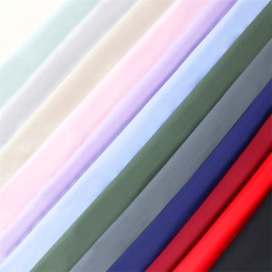 ရှပ်အင်္ကျီအတွက် ပရော်ဖက်ရှင်နယ် တရုတ်ချည် Spandex Solid Colour Woven Fabric