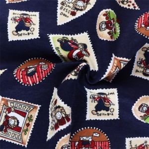 Profesionálna bavlnená tkanina s potlačou v Číne na zákazku z bavlnenej flanelové tkaniny pre deti