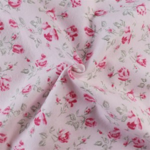 Deseño especial para China Bo prezo 100% algodón personalizado tecido tecido impreso de franela suave