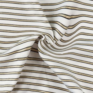 Wholesale China Nantong Textile Fashion Woven Rayon Strip Fabric para sa Pagsinina