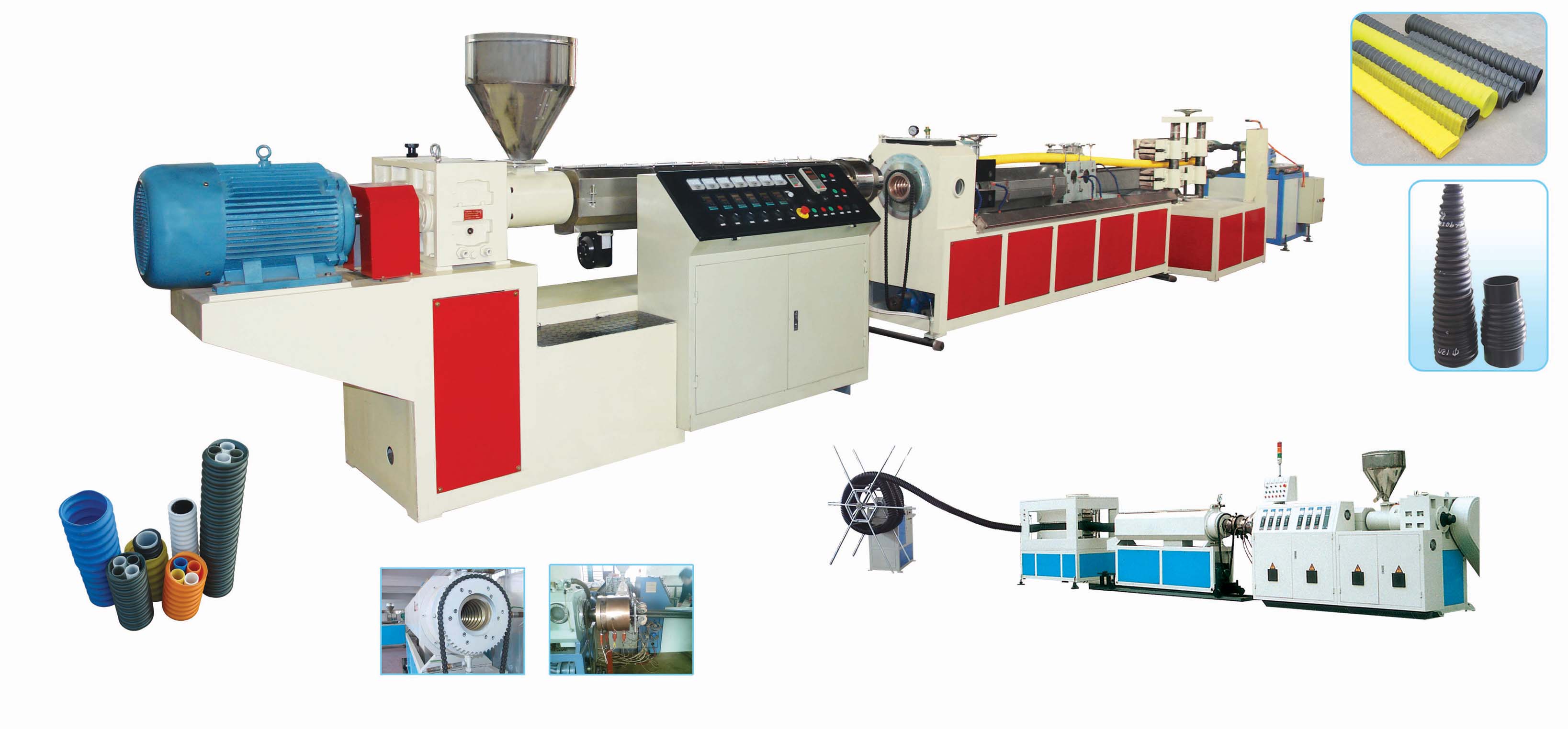 PE Spiral Pipe Extrusion Line