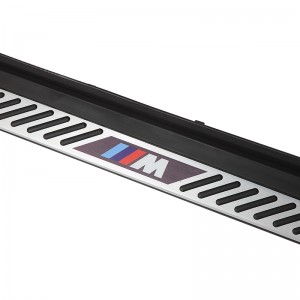 Side Step Bars e tsamaellana le 2018-2021 BMW X3 X4, Polish Aluminium Running Board Bar Foot Pedal
