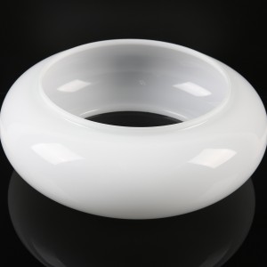 כיסוי מנורת זכוכית חלבית בהתאמה אישית צורות פטריות גוון מנורה תקרה לעיצוב מודרני