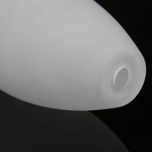 Vlastné ručne fúkané tienidlo na závesnú lampu s náhradným skleneným krytom