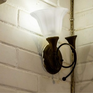 Сјенило за лампу од мат стакла у облику звона