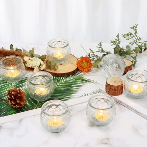 European-style vintage glass candlestick candle tealight candle holder na candlestick
