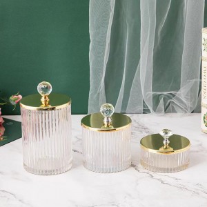 Стаклена чаша од воска стаклена може лепљива етикета провидна стаклена посуда за свеће