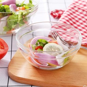 Salade de fruits de haute qualité clair micro-ondes bols en verre sodocalcique pour la nourriture