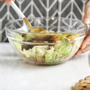 Высококачественные прозрачные стеклянные миски для фруктового салата для микроволновой печи из соды и извести для еды