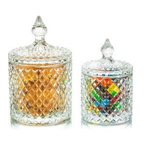 Kućne ukrasne staklenke za slatkiše staklene kristalne staklenke staklene kutije za odlaganje luksuznih