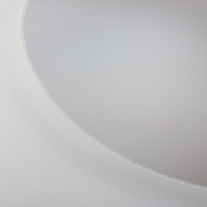 Enkelt hotell frostet hvitt glass taklampe lysskjerm rund melkeglass deksel til taklampe