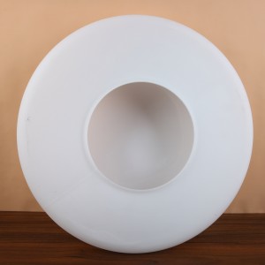 간단한 호텔 서리로 덥은 흰색 유리 천장 램프 조명 그늘 천장 램프에 대한 둥근 우유 유리 커버