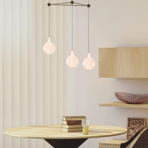 Lvory White Handmade Blown Bowl Light Lamp Glass Shade Replacement para sa Floor Lamp