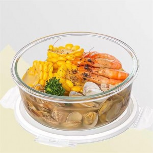 Opätovne použiteľná prispôsobená podporná sklenená obdĺžniková nádoba Potravinárske prémiové nádoby na skladovanie potravín