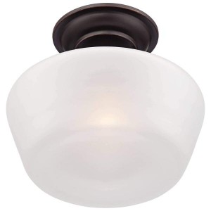 Vỏ đèn trần thủy tinh mờ tròn màu trắng opal che bóng đèn trần thủy tinh