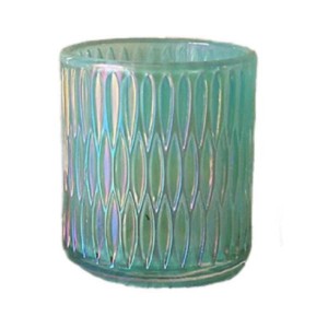 I-Transparent Candlestick Cup Candle Jar Glass Tealight Candle Holders for Wedding
