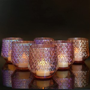 Kerzenhalter aus Glas, Kerzengläser für die Kerzenherstellung, Kerzenbehälter