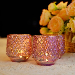 Glass Candlestick Holder Candle Jars Untuk Pembuatan Lilin Wadah Lilin