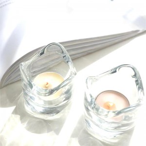 Винтиџ маса со мала големина Чајни стаклени тегли за свеќи Држач за свеќи Декорација за чаши