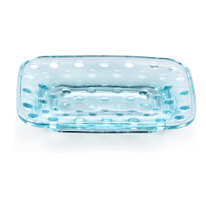 Wholesale Crystal Glass oblong Glass Soap Dish Plate Restaurant Hotels