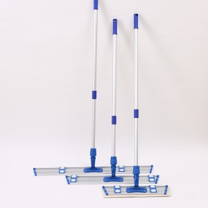 flat mop with aluminum alloy frame and extensible handle