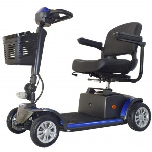 Jiangte 4 Wheels Detachable CE Mobility Scooter FM10-20AH សម្រាប់មនុស្សចាស់ ពណ៌ក្រហម/ខៀវ/ទឹកក្រូច/លឿង មាន