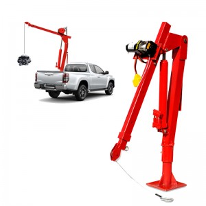 Lifting mounted hydraulic mini electric pick up truck crane 500kg 1000kg