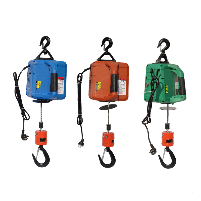 Portable Traction Electric Hoist 500kg Electric Winch Wire Rope Hoist Lifting Tools Windlass