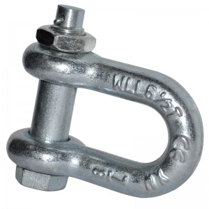 Shackle U-type D-type American bow national standard horseshoe buckle heavy lifting ring hook crane high-strength lifting snap ring buckle