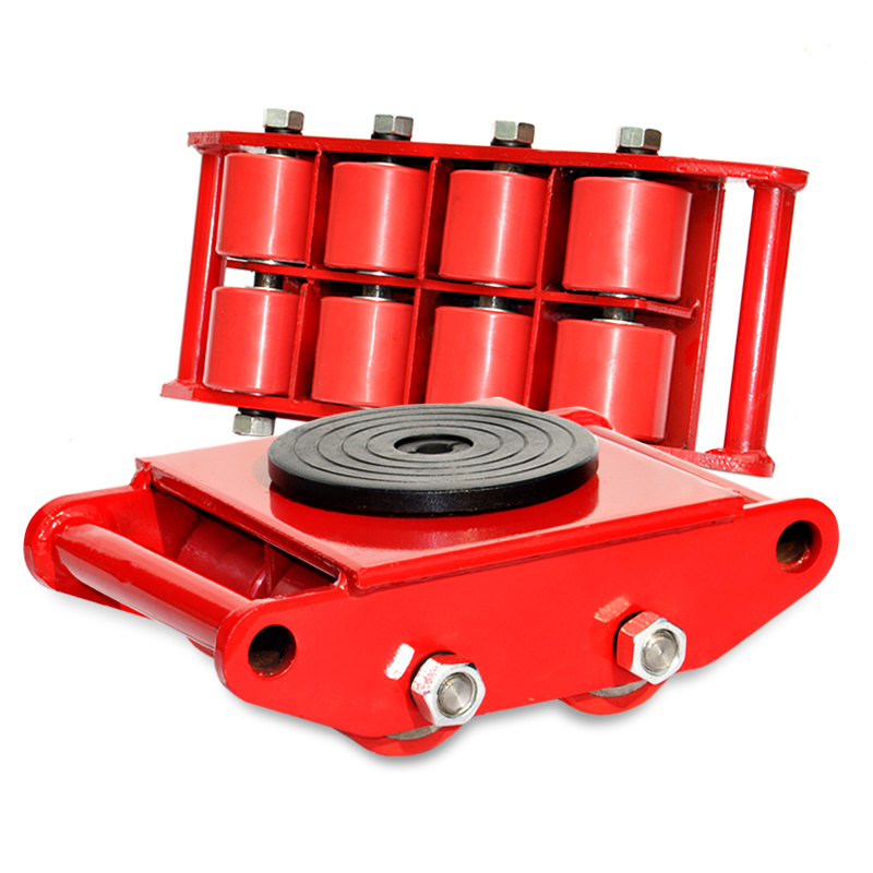 I-CRA Straight Cargo Trolley Roller Skid for Machinery Moving Eighty Object Equipments 6 TON roller skids