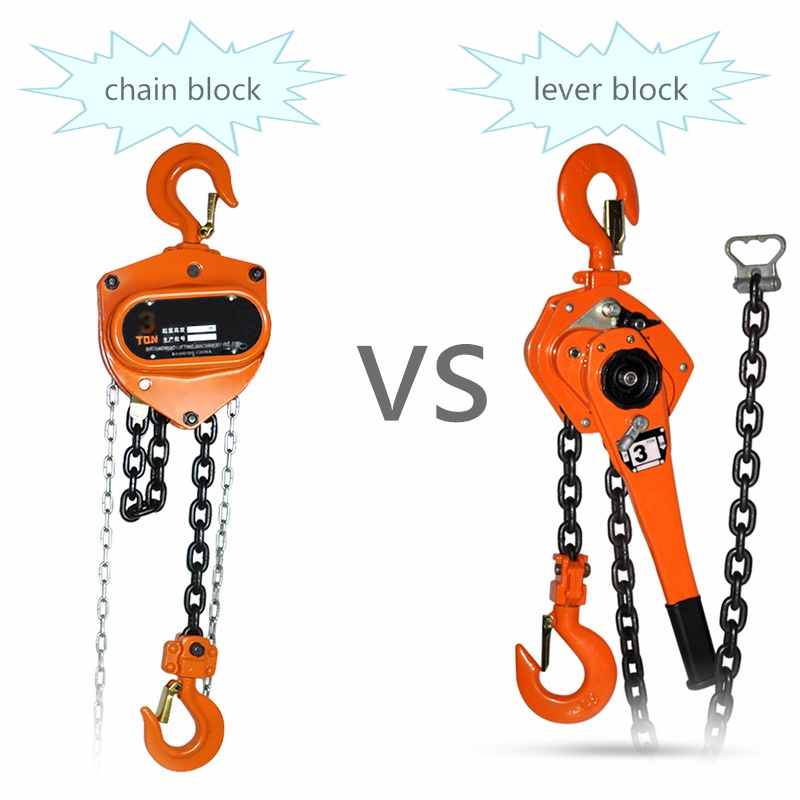 WHAT IS THE DIFFERENCE BETWEEN A CHAIN HOIST AND A LEVER HOIST?