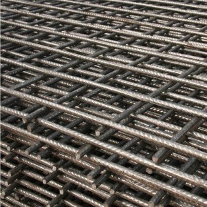 Rebar welded concrete reinforcing mesh