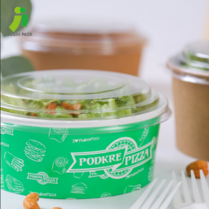 Disposable Food Container Paper Salad Bowl