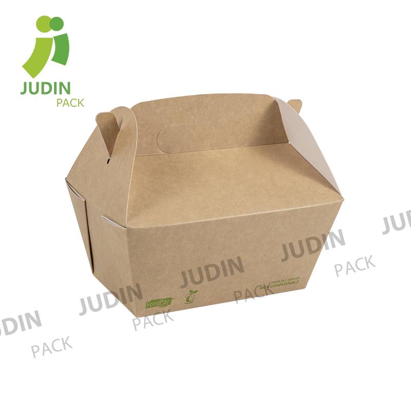 A very popular take out lunch box with handle in Europe