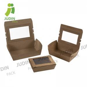 Lunch Box with PLA Window Small 750ml/1000ml/1800ml, pakiranje 50 kosov