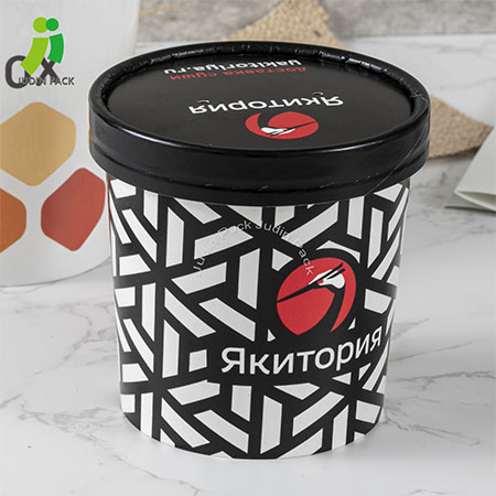 4oz ते 32oz पर्यंत झाकण असलेल्या सूप पेपर कपची मालिका, युरोप आणि रशियामध्ये जोरदार विक्री