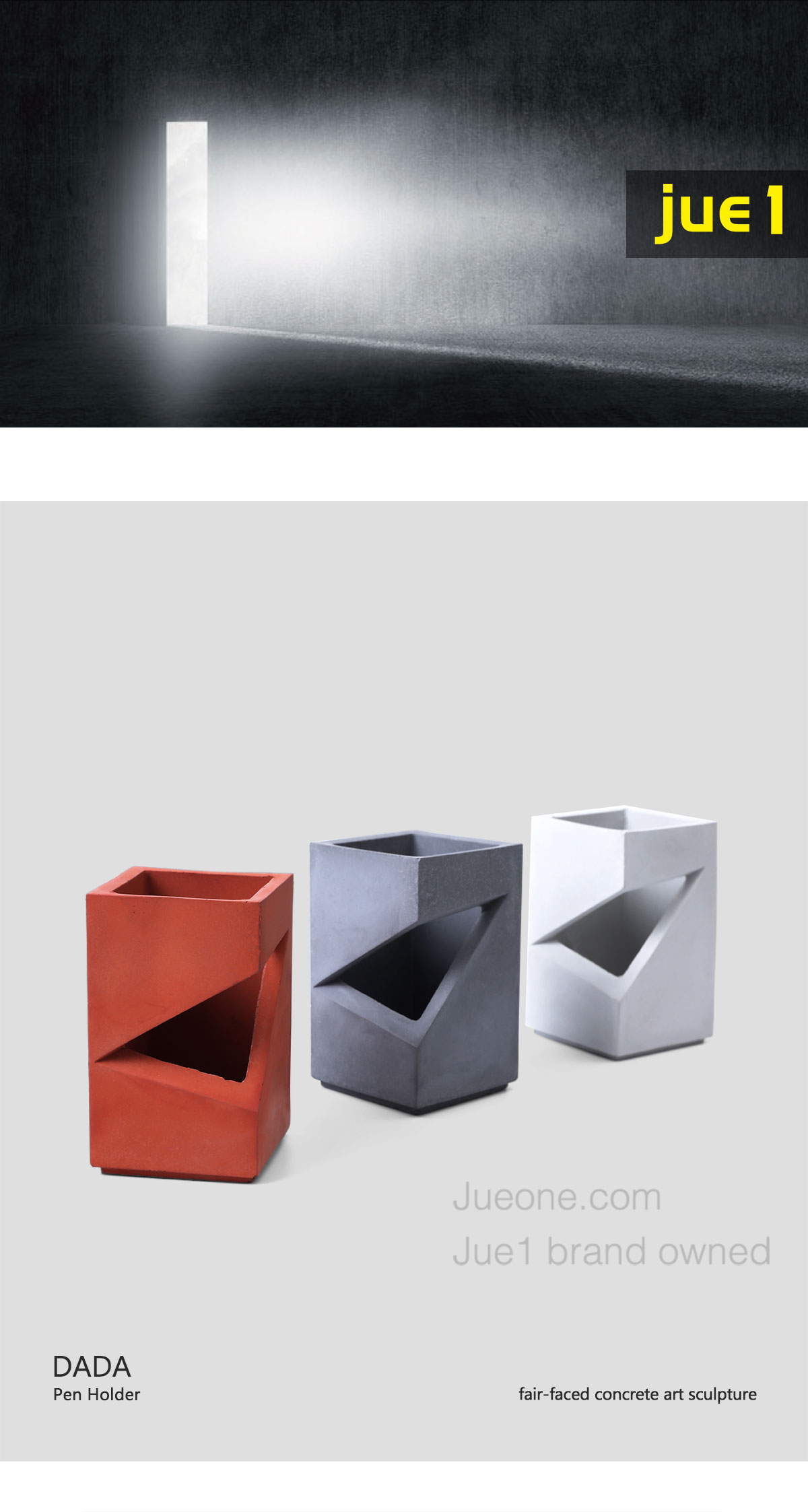 Čínsky výrobca Priamy predaj betónového stolového organizéra Kancelársky stolový dekoračný a kancelársky organizér (1)