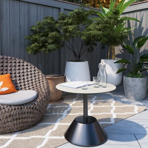 Uusin moderni yksinkertainen tyyli Grey Concrete sohvapöytä