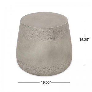 Vanjski unutarnji prijenosni mali okrugli betonski stolić