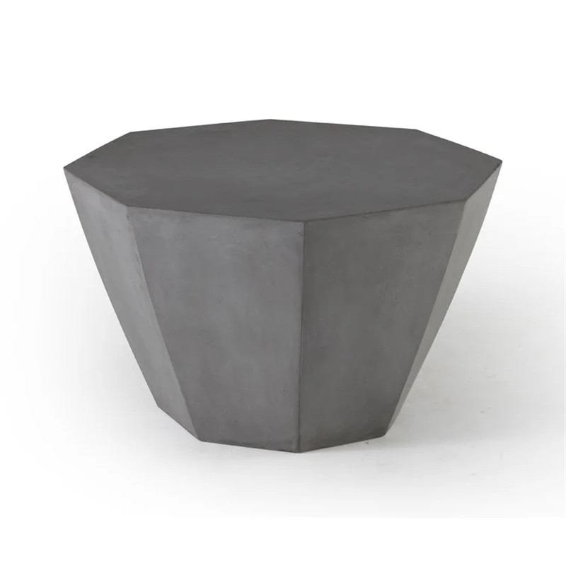 Taula de formigó de disseny poligonal taula auxiliar taula de cafè Imatge destacada
