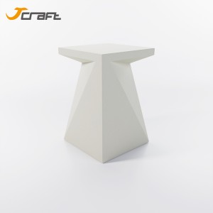 meja samping meja kopi beton putih santai
