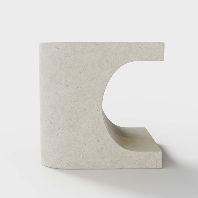 Ən son rəngli beton kombinasiyalı yan masa