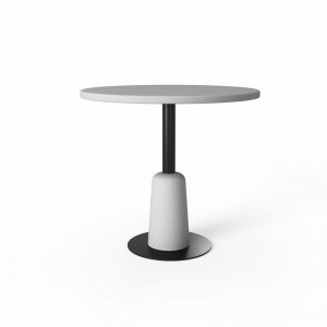 betonska baza vanjska Okrugli betonski stolić za kavu
