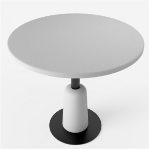 콘크리트 바닥 야외 라운드 콘크리트 커피 테이블