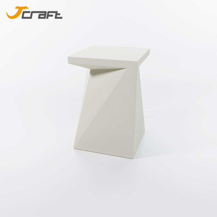 laisvalaikio balto betono kavos staliuko šoninis staliukas