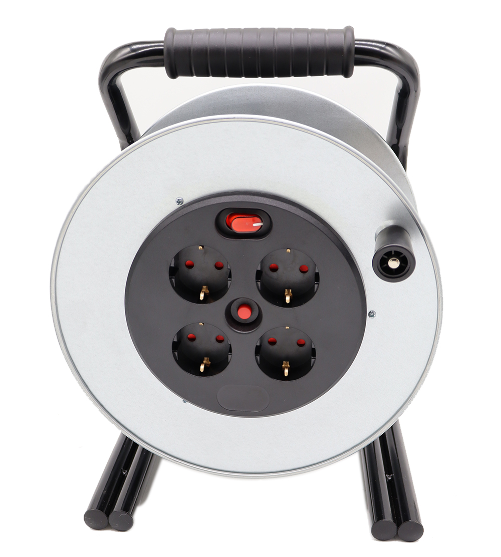 Germany metal cable reels four outlets