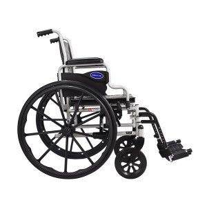 Стильле җиңел алюминий инвалид коляскасы