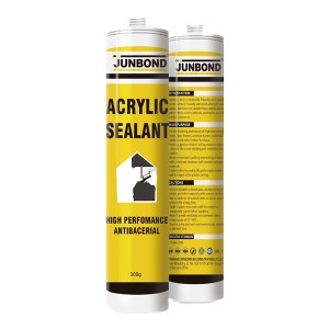Junbond ប្រសិទ្ធភាពខ្ពស់ ក្លិនទាប ភាពបត់បែនល្អ antibaerial Multi Purpose acrylic sealant