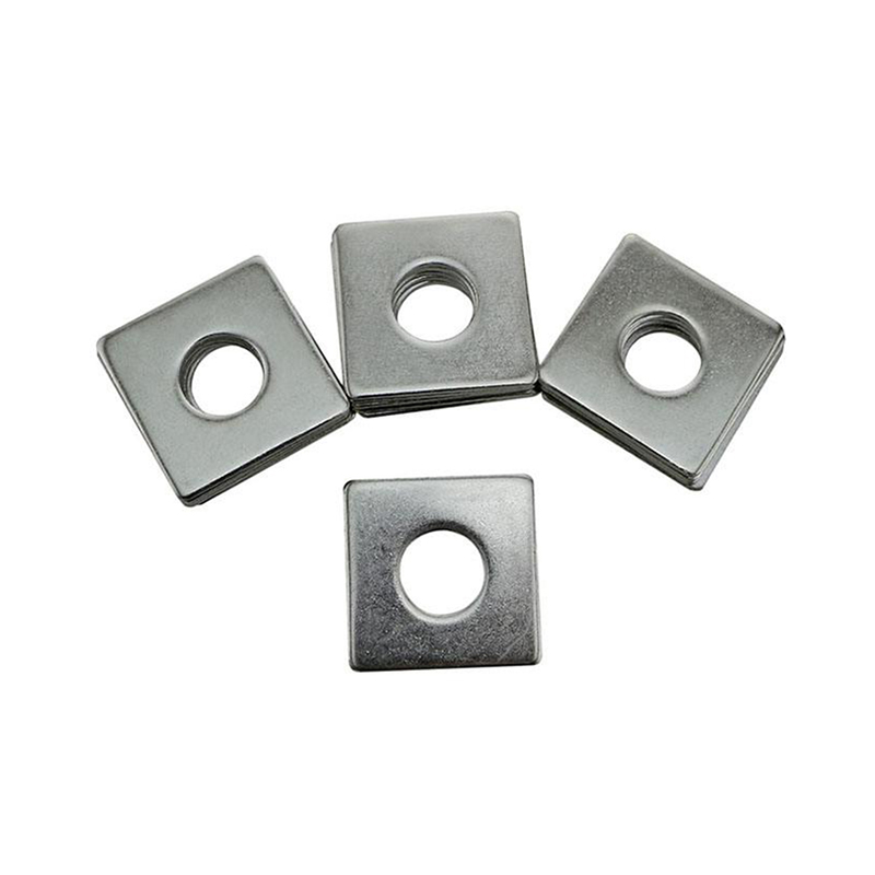 Rondelle de plaque carrée en métal